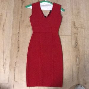 Red BCBG Bandeau dress